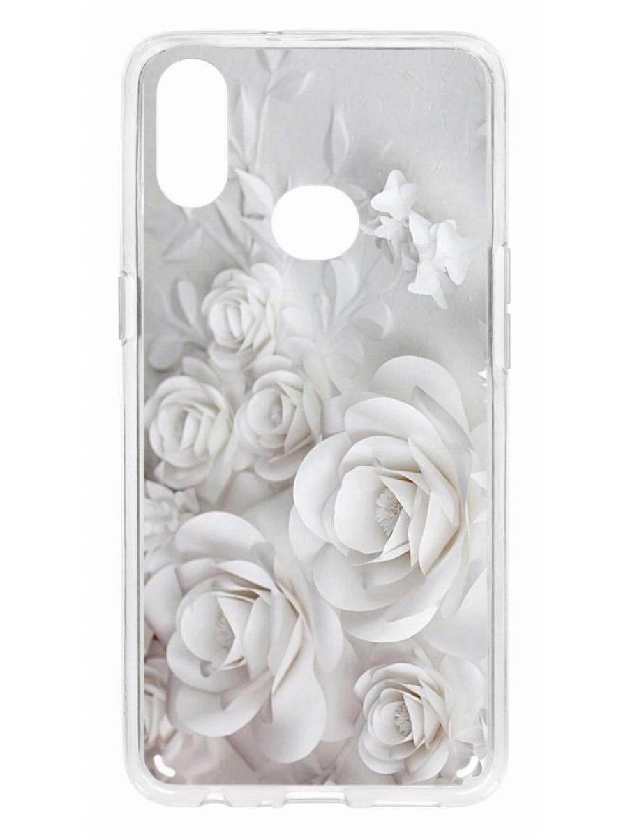 фото Чехол на samsung galaxy a10s kruche print white roses кruче