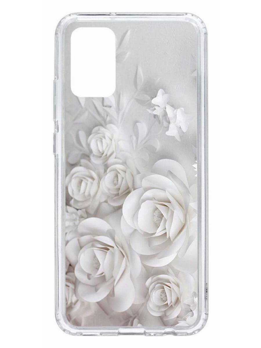 Чехол на Samsung Galaxy A02s Kruche Print White roses