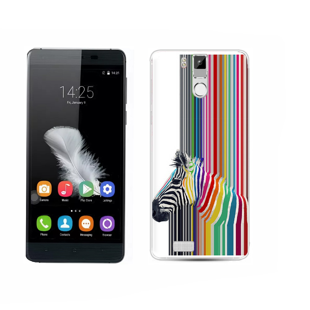 

Чехол MyPads Tocco для Oukitel K6000 Pro радужная зебра, Прозрачный, Tocco