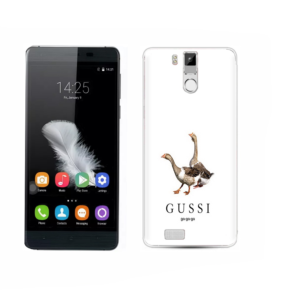 

Чехол MyPads Tocco для Oukitel K6000 Pro Гусси бренд, Прозрачный, Tocco
