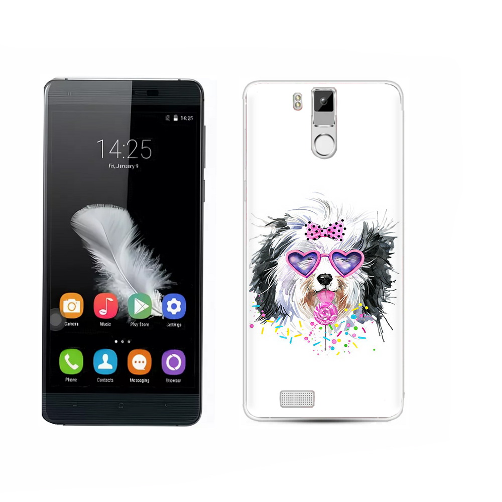 

Чехол MyPads Tocco для Oukitel K6000 Pro пушистик, Прозрачный, Tocco