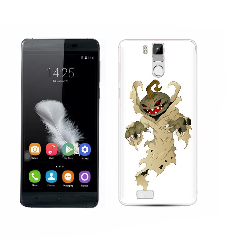 

Чехол MyPads Tocco для Oukitel K6000 Pro призрак хэллоуина, Прозрачный, Tocco