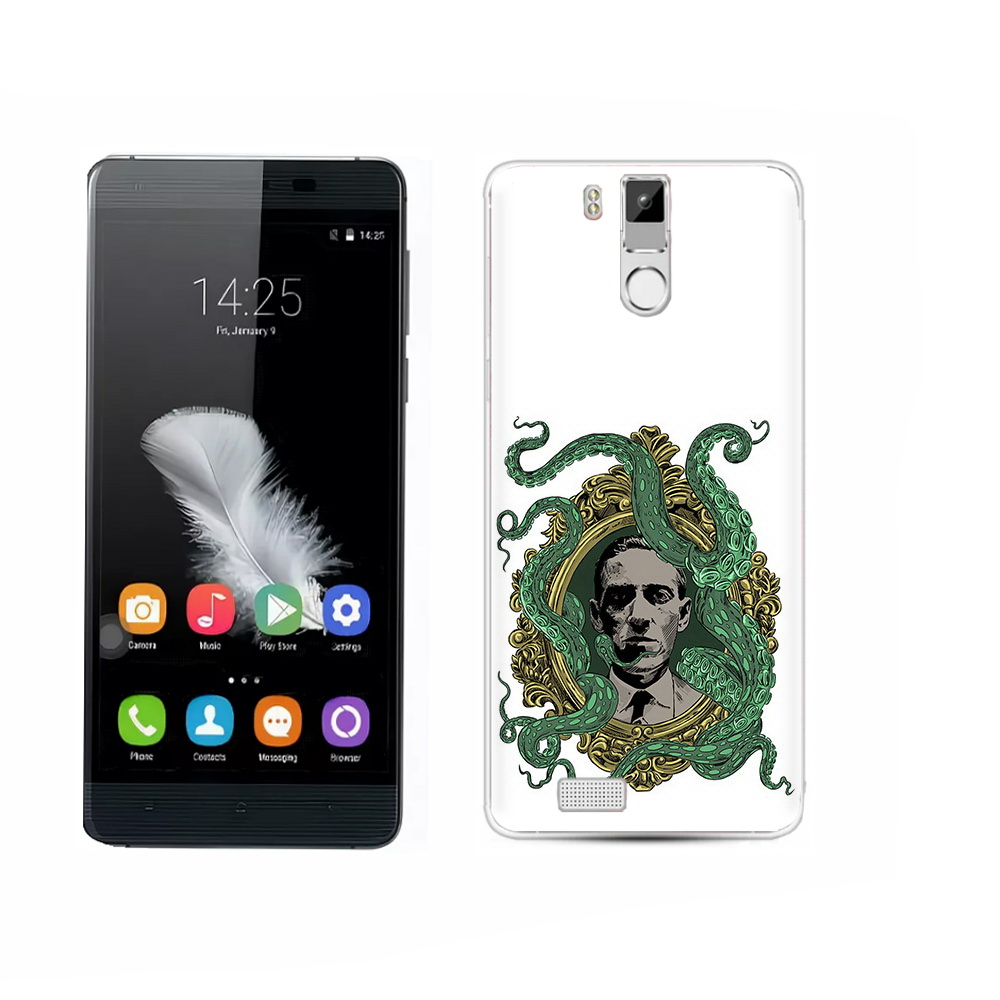 

Чехол MyPads Tocco для Oukitel K6000 Pro портрет с кракеном, Прозрачный, Tocco