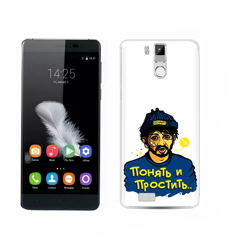 

Чехол MyPads Tocco для Oukitel K6000 Pro понять и простить, Прозрачный, Tocco