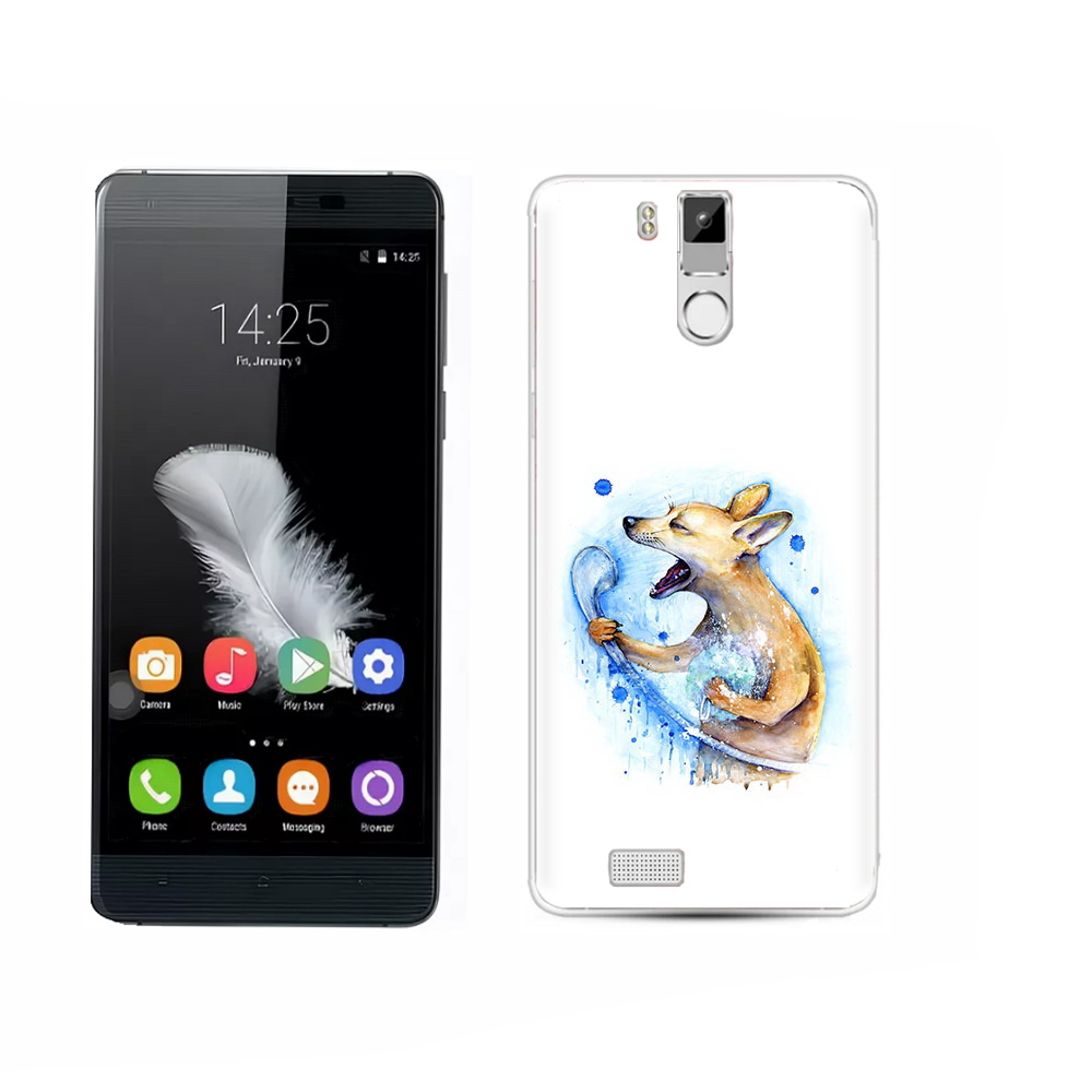 

Чехол MyPads Tocco для Oukitel K6000 Pro пение в душе, Прозрачный, Tocco