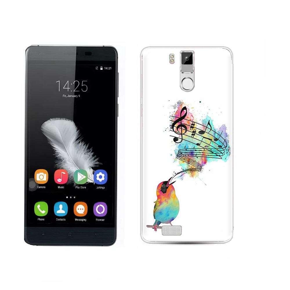 

Чехол MyPads Tocco для Oukitel K6000 Pro певчая птичка, Прозрачный, Tocco