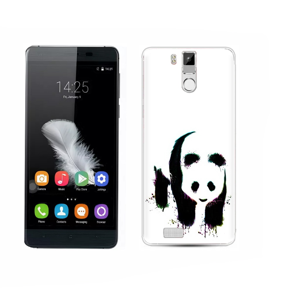 

Чехол MyPads Tocco для Oukitel K6000 Pro панда в акварели, Прозрачный, Tocco