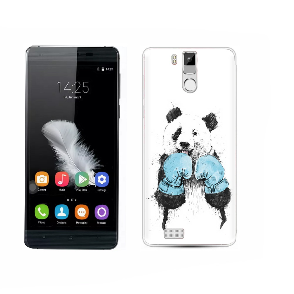 

Чехол MyPads Tocco для Oukitel K6000 Pro панда боксер, Прозрачный, Tocco