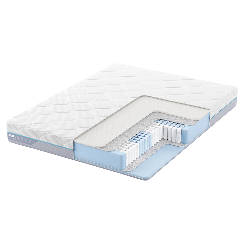 

Матрас анатомический Promtex Multipacket Standart Strutto 140x200 независимые пружины, Белый, Standart Strutto