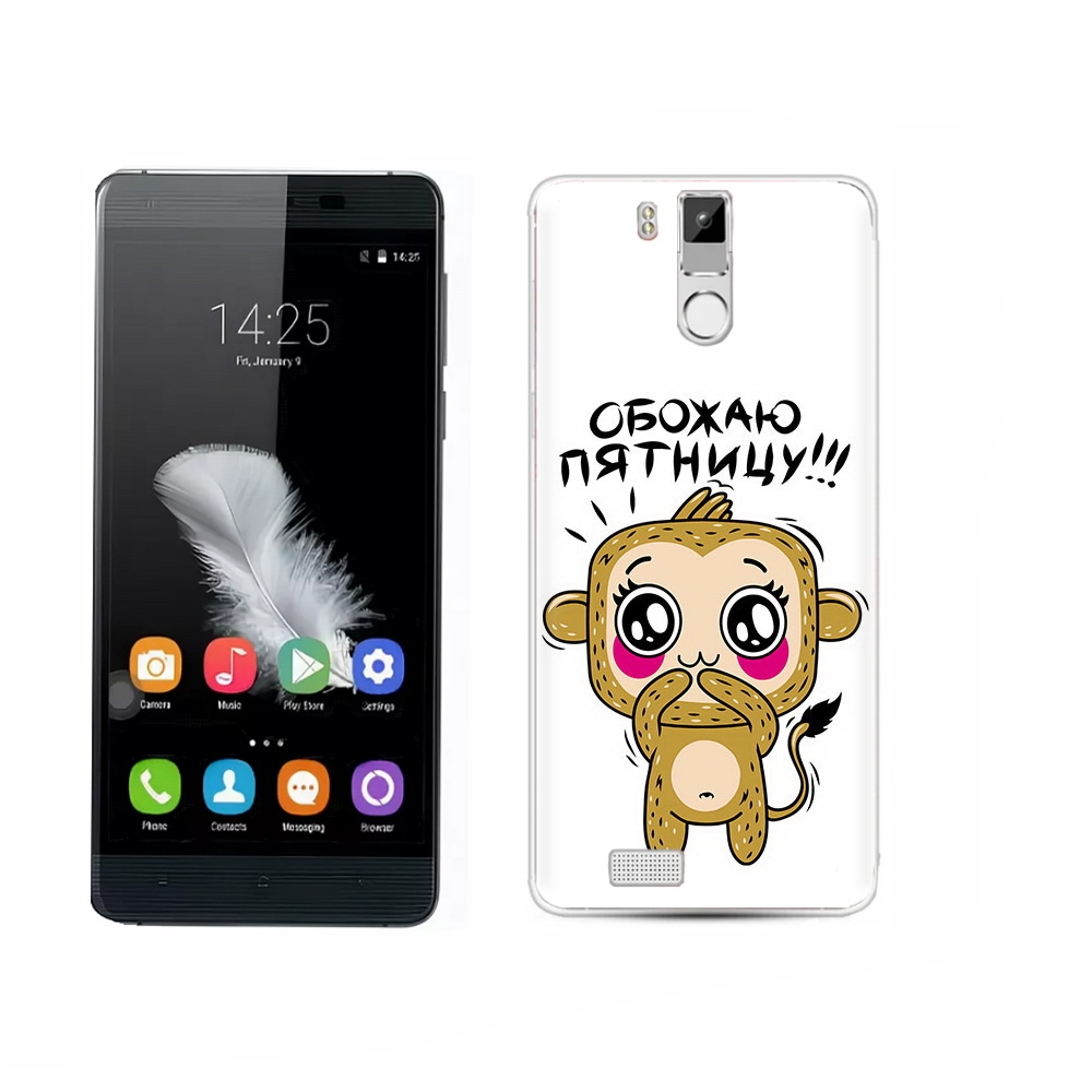 

Чехол MyPads Tocco для Oukitel K6000 Pro обожаю пятницу, Прозрачный, Tocco