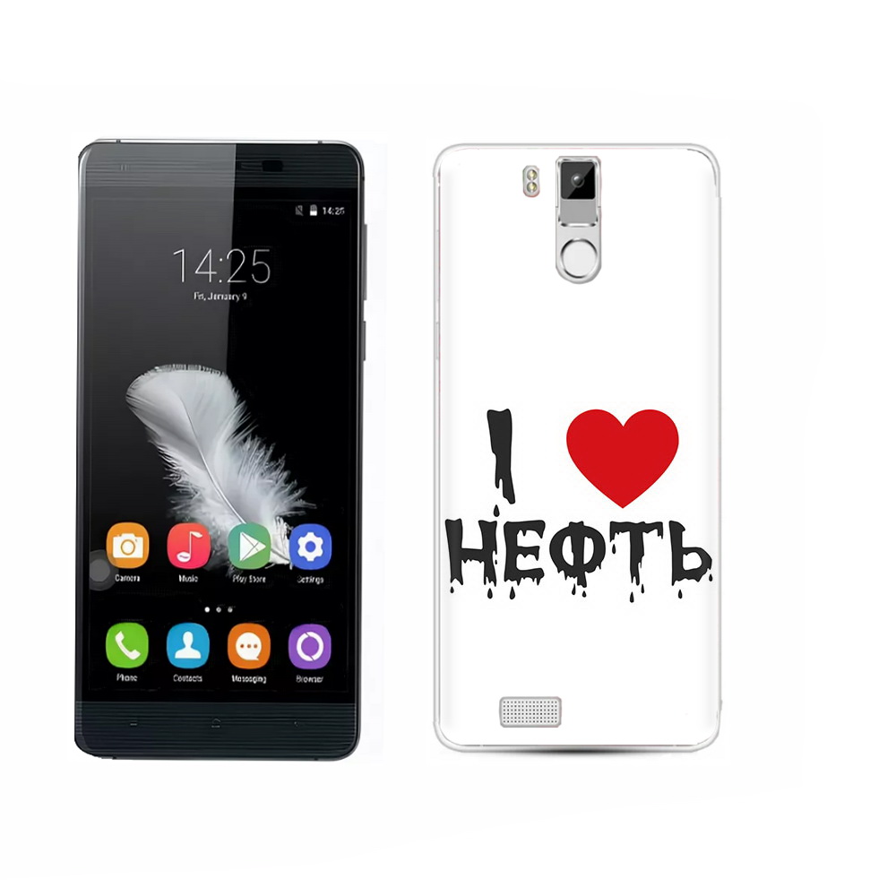 

Чехол MyPads Tocco для Oukitel K6000 Pro нефть, Прозрачный, Tocco