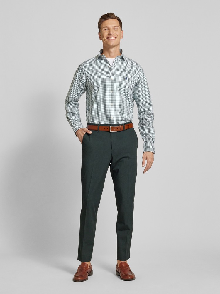 

Рубашка мужская Polo Ralph Lauren 712887889 зеленая 38 EU, Зеленый, 712887889