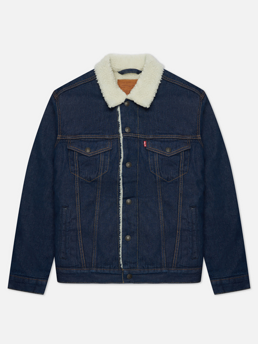 

Джинсовая куртка мужская Levi's 16365-0084 синяя XL, Синий, 16365-0084