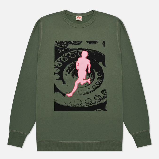 Мужская толстовка TSPTR Running Is A Trip оливковый, Размер S