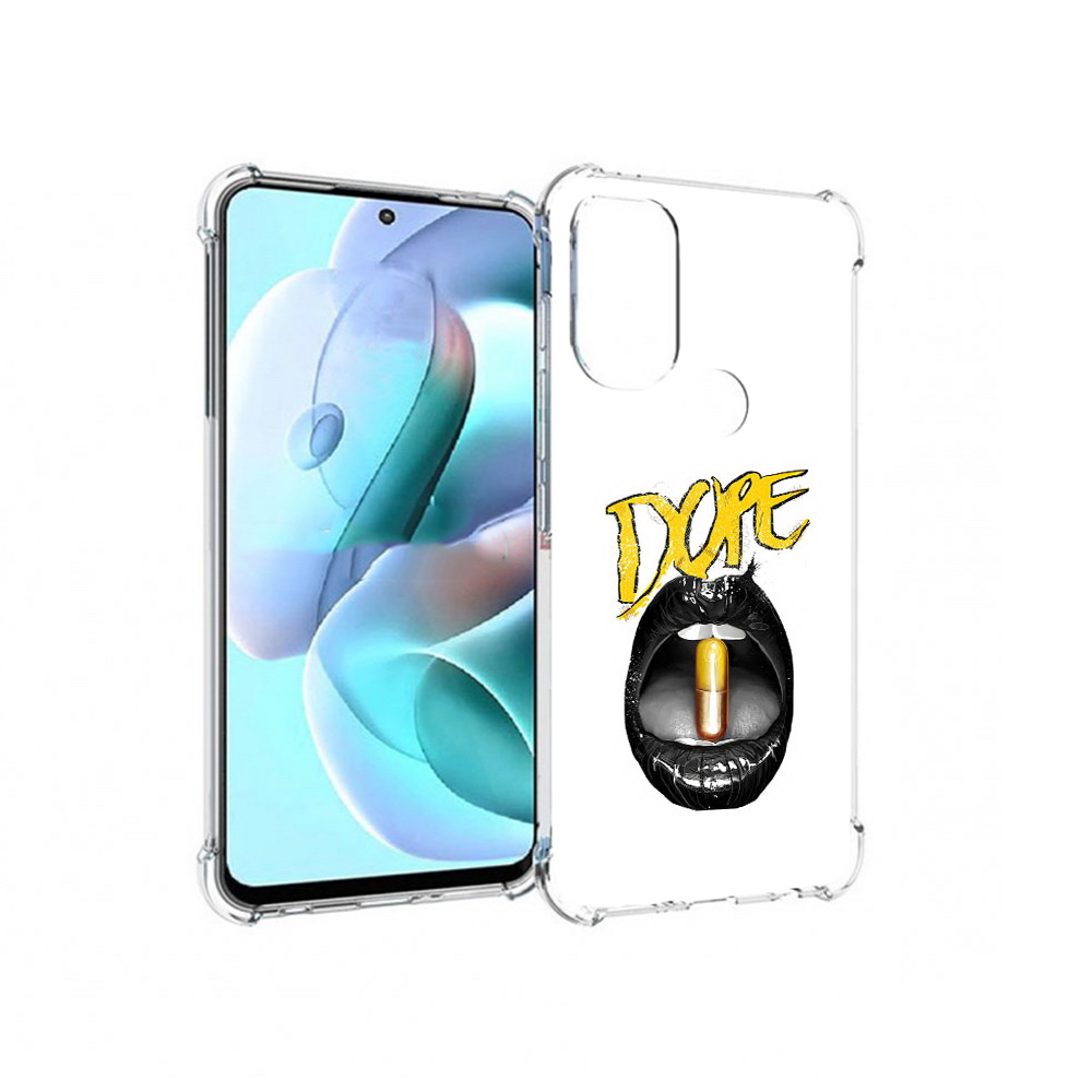 

Чехол MyPads Tocco для Motorola Moto G71 губы (PT227080.353.303), Прозрачный, Tocco