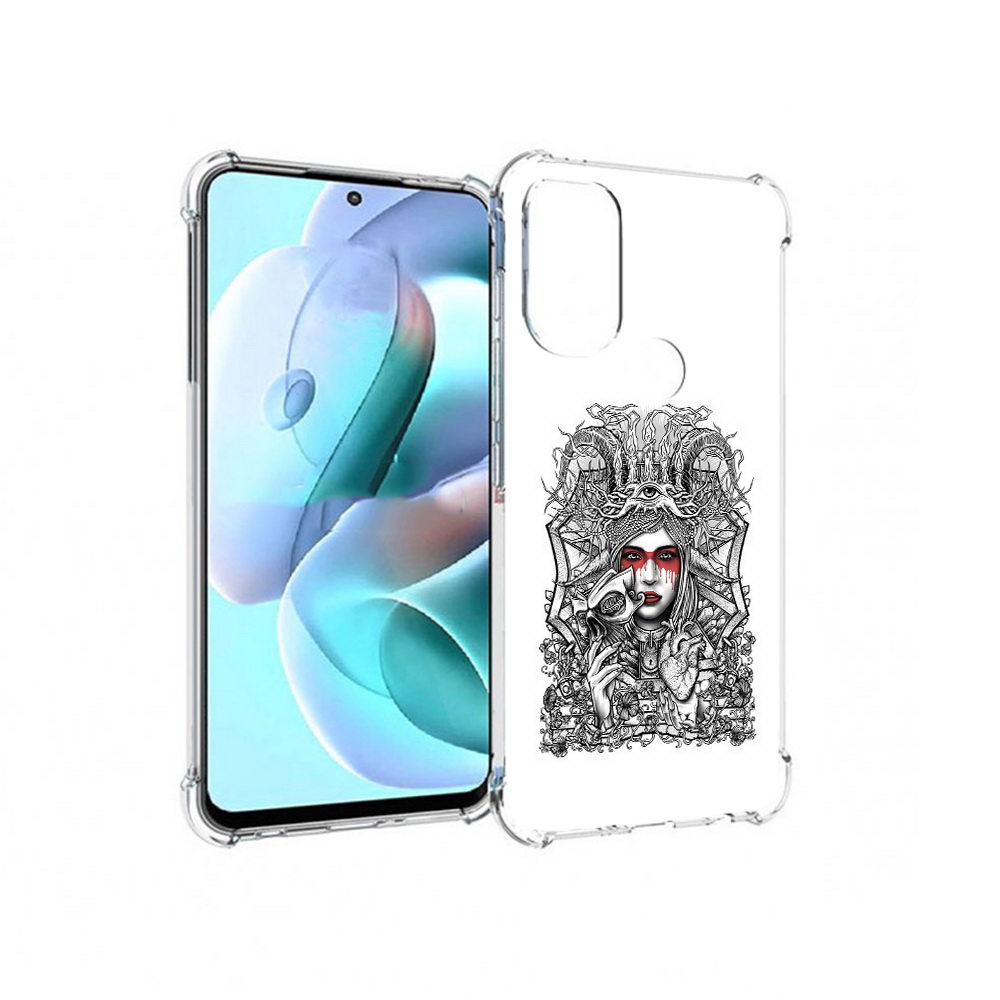

Чехол MyPads Tocco для Motorola Moto G71 грусная девушка (PT227080.353.302), Прозрачный, Tocco