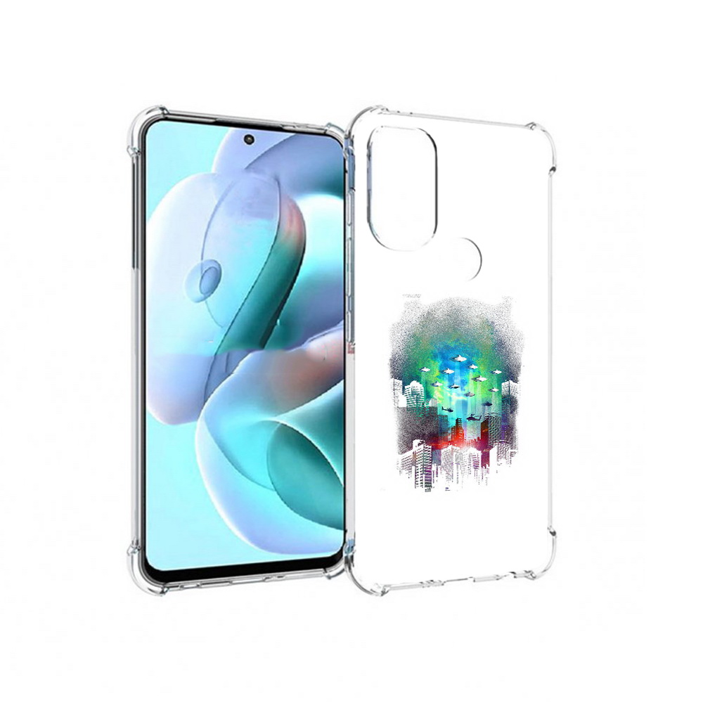 

Чехол MyPads Tocco для Motorola Moto G71 город в свечении (PT227080.353.296), Прозрачный, Tocco