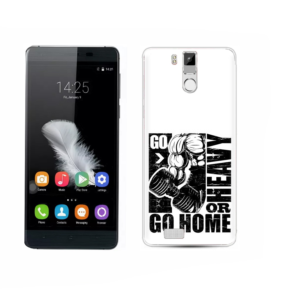 

Чехол MyPads Tocco для Oukitel K6000 Pro накаченные руки, Прозрачный, Tocco