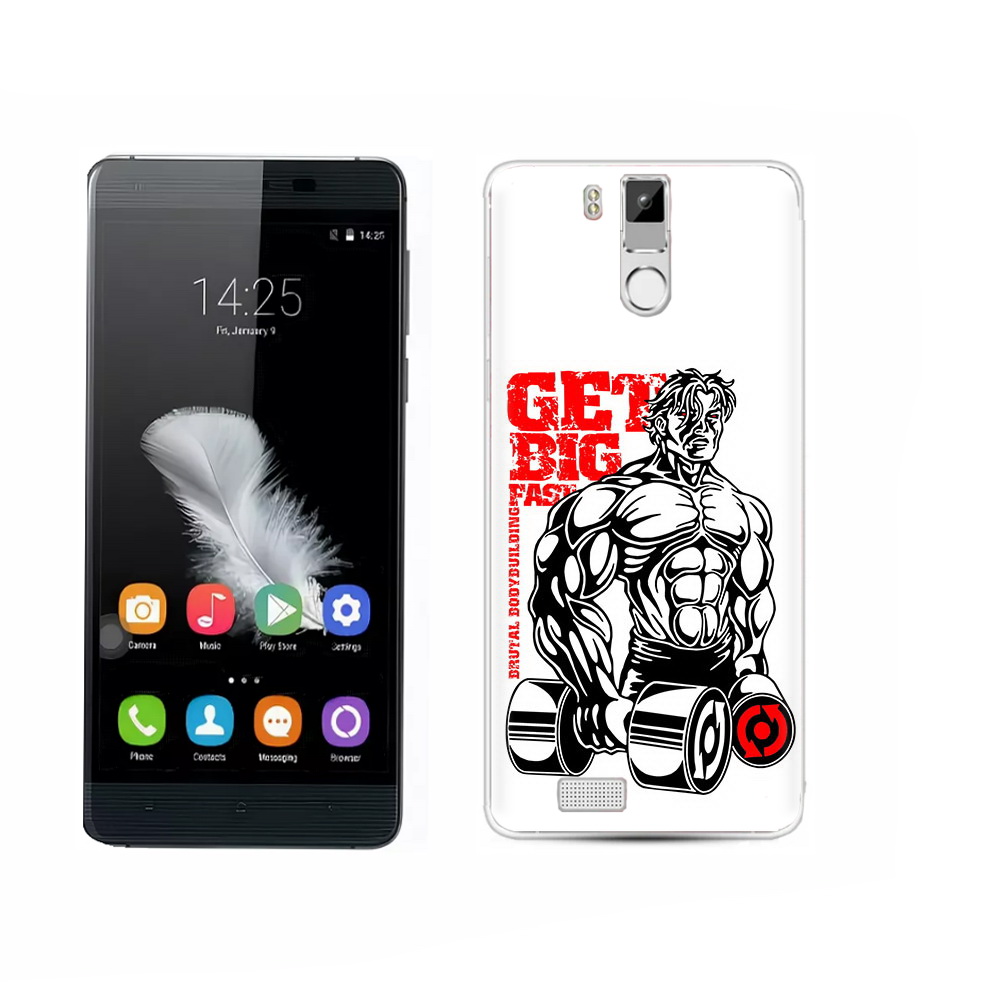 

Чехол MyPads Tocco для Oukitel K6000 Pro накаченное тело, Прозрачный, Tocco