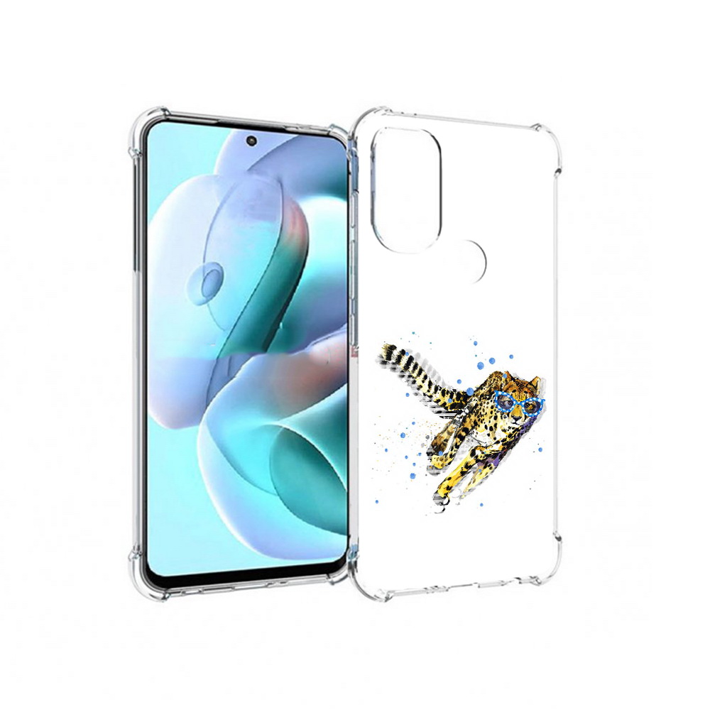 

Чехол MyPads Tocco для Motorola Moto G71 гепард в очках (PT227080.353.287), Прозрачный, Tocco