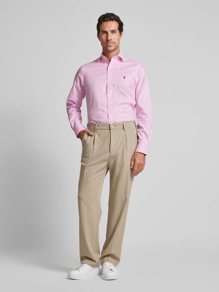

Рубашка мужская Polo Ralph Lauren 712954618 розовая 38 EU, Розовый, 712954618