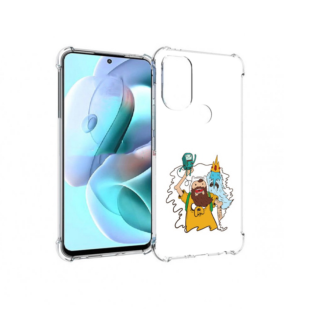 

Чехол MyPads Tocco для Motorola Moto G71 время приключений старый Финн (PT227080.353.279), Прозрачный, Tocco