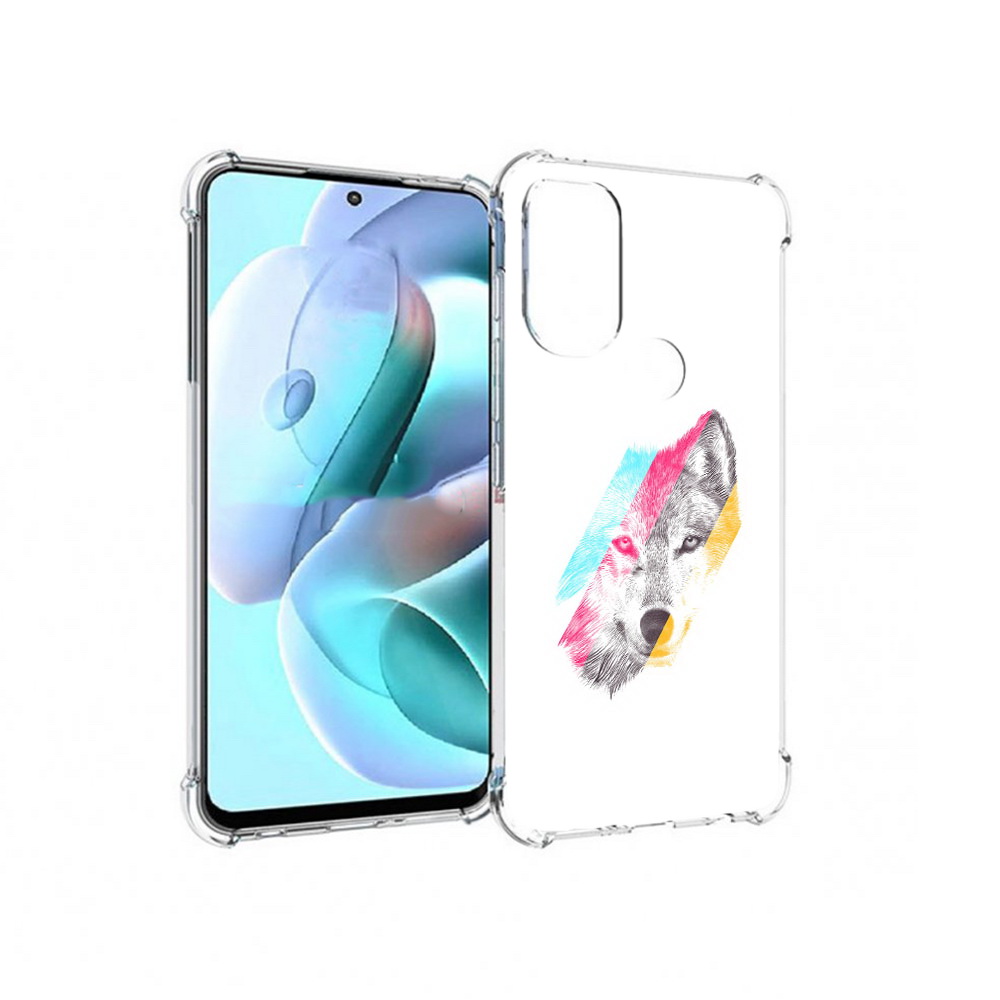 

Чехол MyPads Tocco для Motorola Moto G71 волк градиент (PT227080.353.268), Прозрачный, Tocco