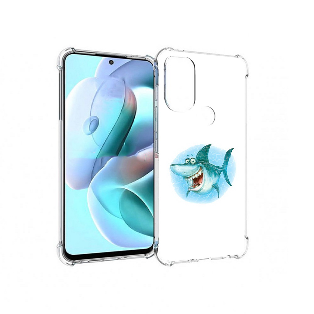 Чехол MyPads Tocco для Motorola Moto G71 веселая акула (PT227080.353.261)