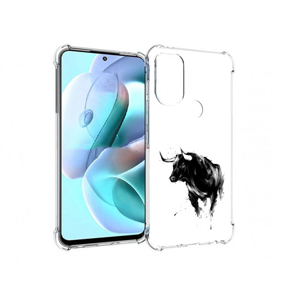 

Чехол MyPads Tocco для Motorola Moto G71 бык (PT227080.353.254), Прозрачный, Tocco