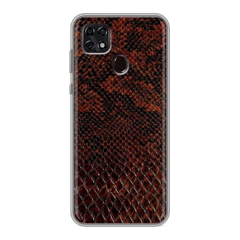 

Дизайнерский силиконовый чехол для ZTE Blade 20 Smart Змеиная кожа