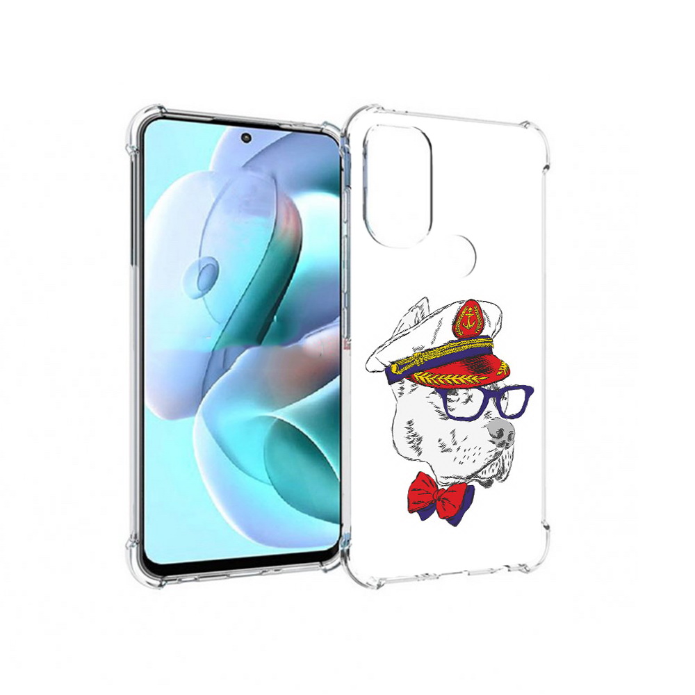 

Чехол MyPads Tocco для Motorola Moto G71 бульдог (PT227080.353.251), Прозрачный, Tocco