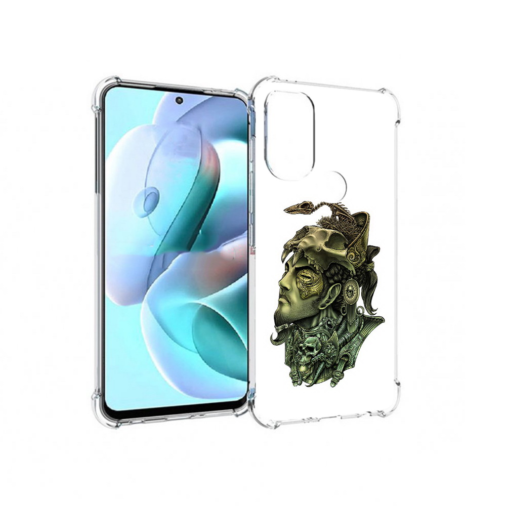 

Чехол MyPads Tocco для Motorola Moto G71 бронзовый воин (PT227080.353.248), Прозрачный, Tocco