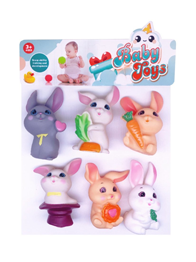 

Набор игрушек для купания Наша Игрушка 6 шт, 653810, Разноцветный