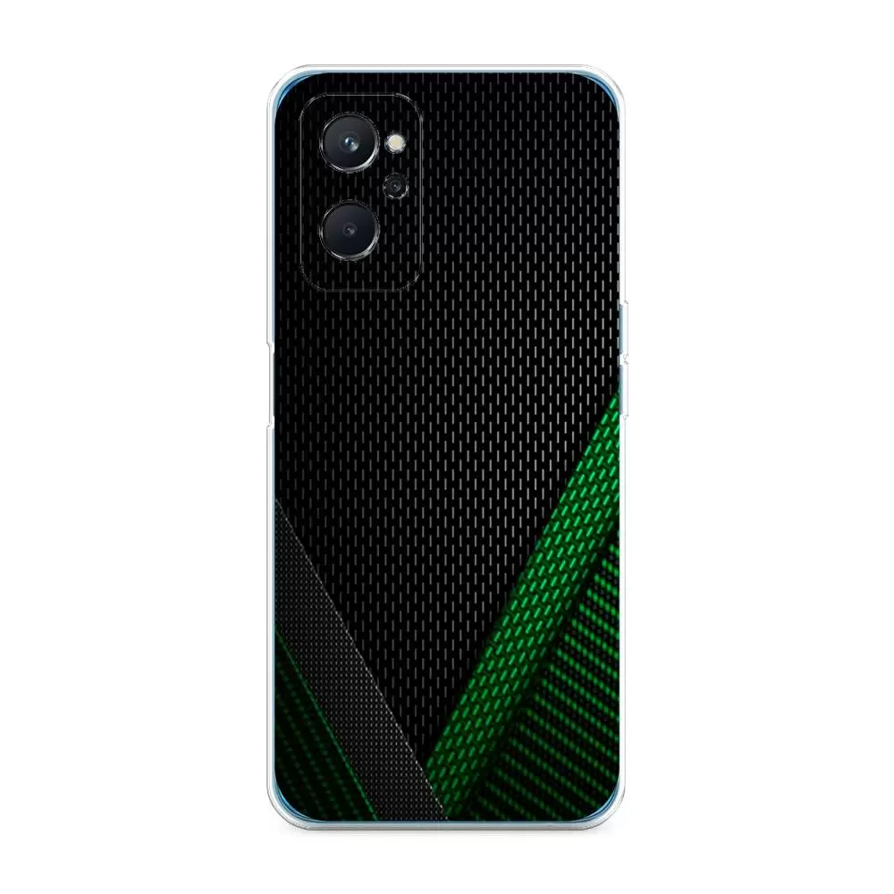 

Силиконовый чехол Awog "Зеленый карбон" для Oppo A96 4G, Черный;зеленый, 2510850-3