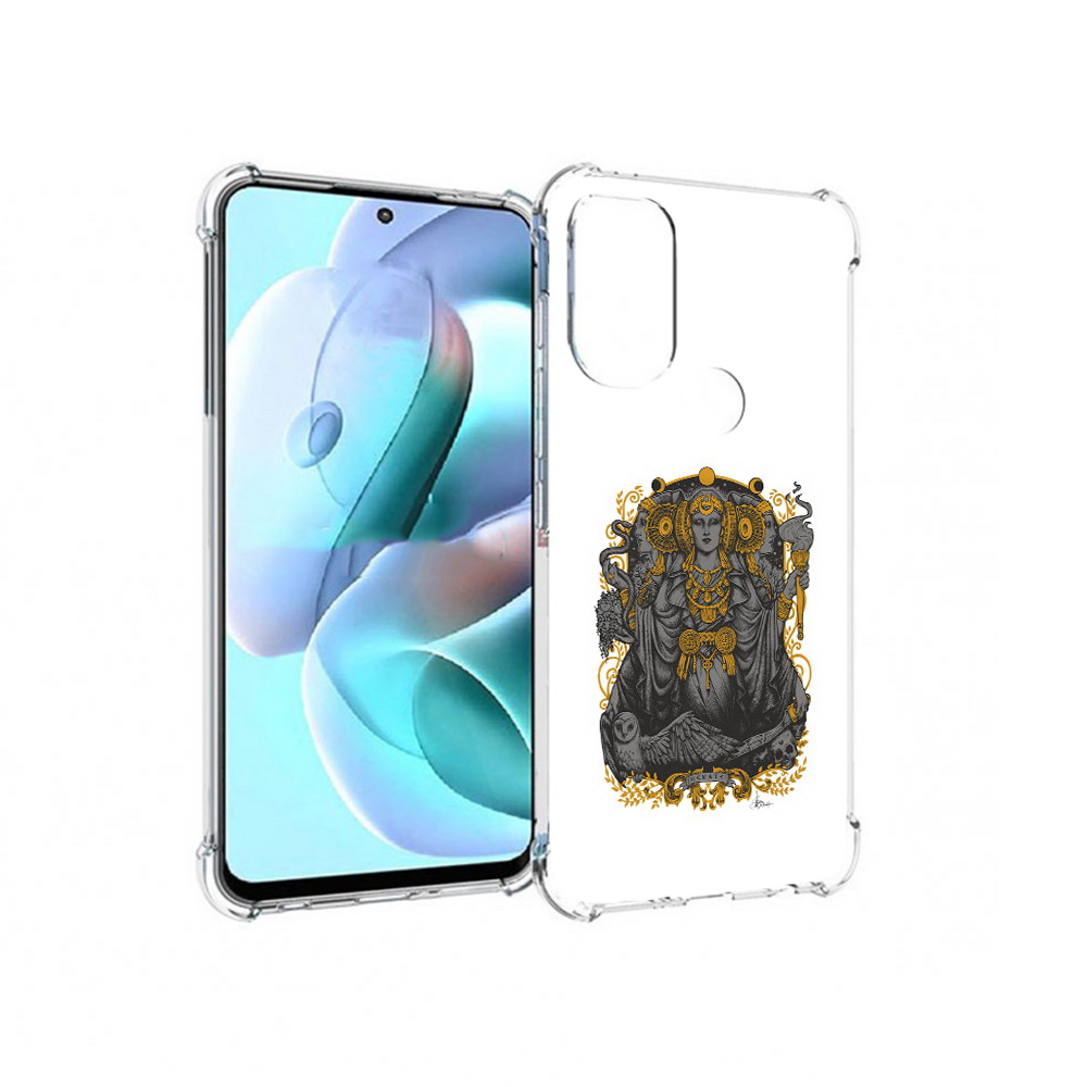 

Чехол MyPads Tocco для Motorola Moto G71 божество с золотыми элементами (PT227080.353.241), Прозрачный, Tocco