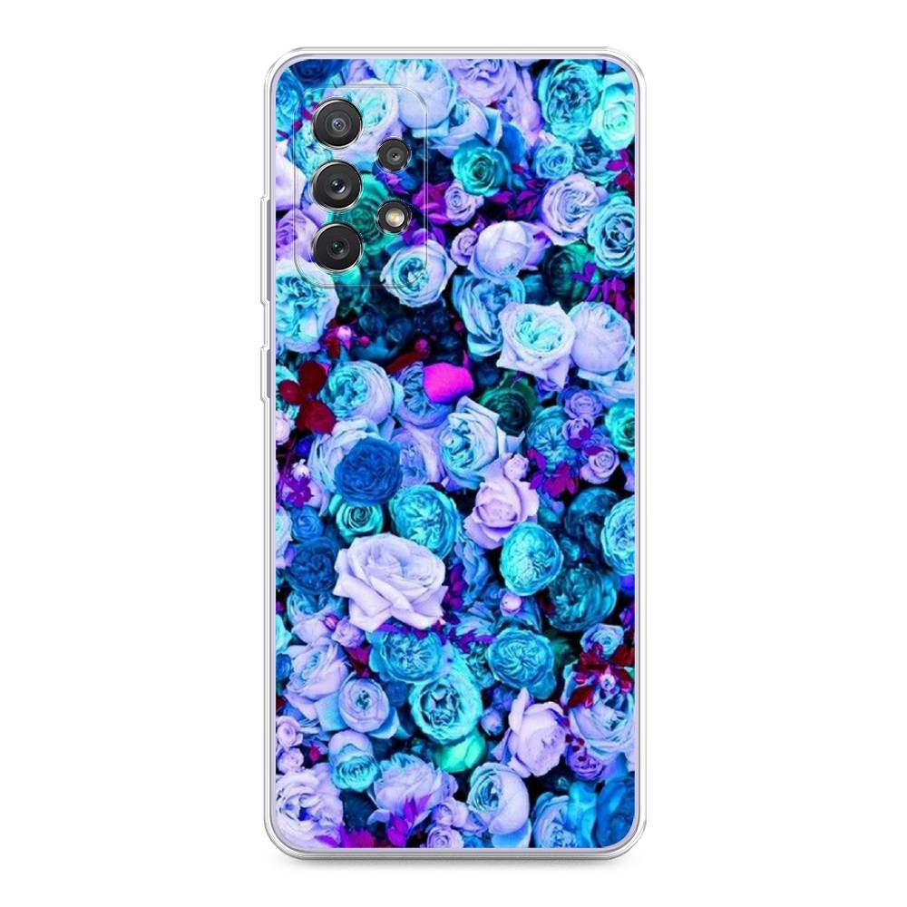 

Чехол на Samsung Galaxy A73 "Цветочный ковер", Фиолетовый, 2104650-2