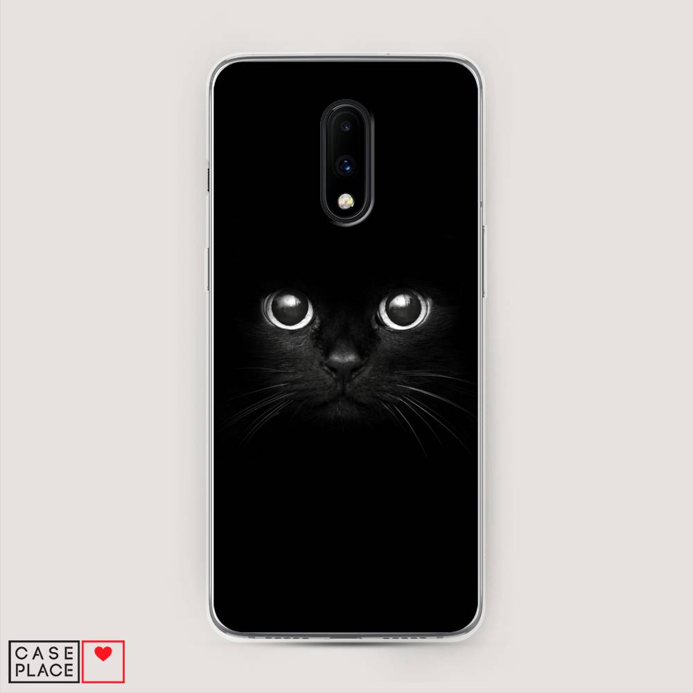 

Чехол Awog на OnePlus 7 / ВанПлас 7 "Взгляд черной кошки", Черный, 150750-1