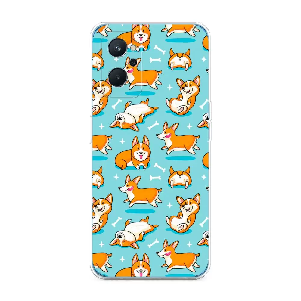 

Силиконовый чехол Awog "Веселые корги" для Oppo A96 4G, Разноцветный, 2510850-2