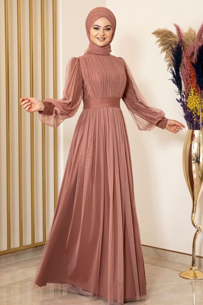 

Платье мусульманское Fashion Showcase Design FSC2079 коричневое 38 (доставка из-за рубежа), FSC2079-SKB