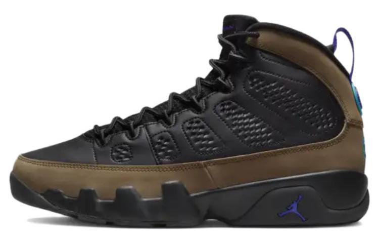 

Кроссовки унисекс Jordan Air Jordan 9 Light Olive черные 41 EU, Черный, Air Jordan 9 Light Olive