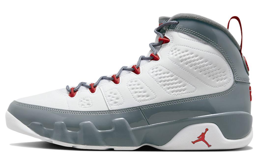 

Кроссовки унисекс Jordan Air Jordan 9 Fire Red серые 43 EU, Серый, Air Jordan 9 Fire Red