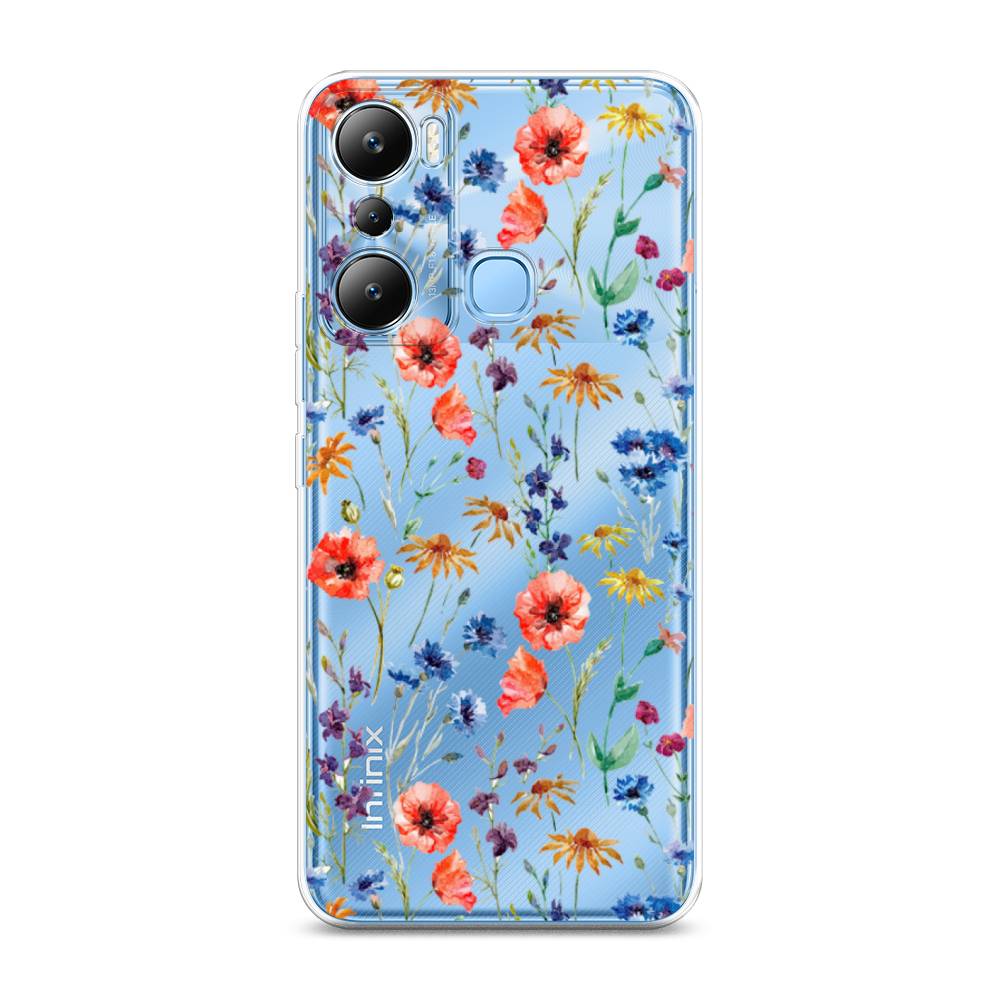 

Чехол Awog на Infinix HOT 20i "Маки и васильки фон", 3102950-8