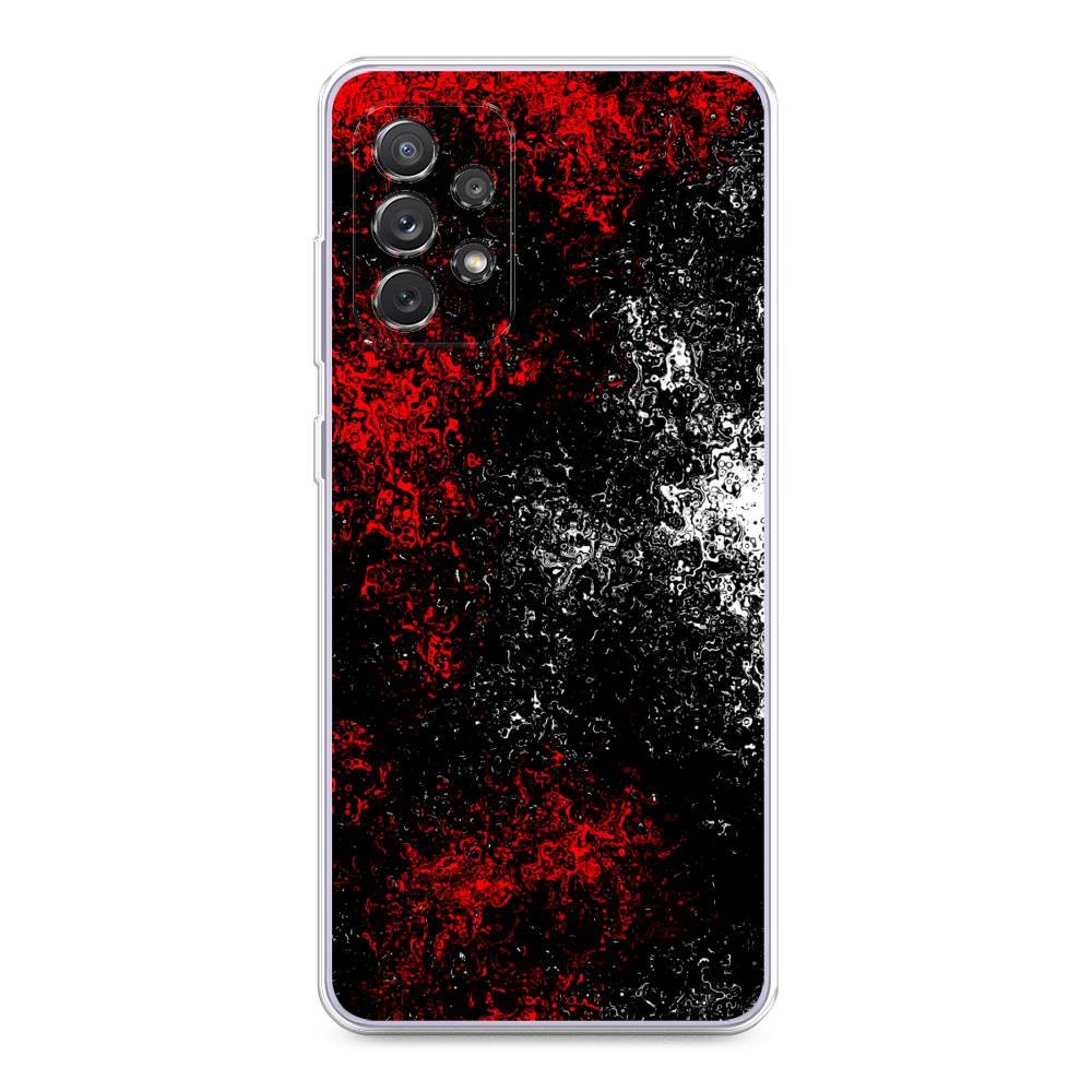 

Чехол на Samsung Galaxy A73 "Монотипия", Красный;черный;белый, 2104650-3