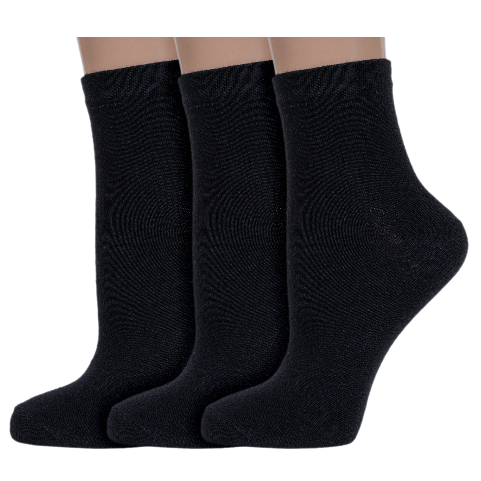 Комплект носков женских VASILINA 3-1УБГ черных 23-25