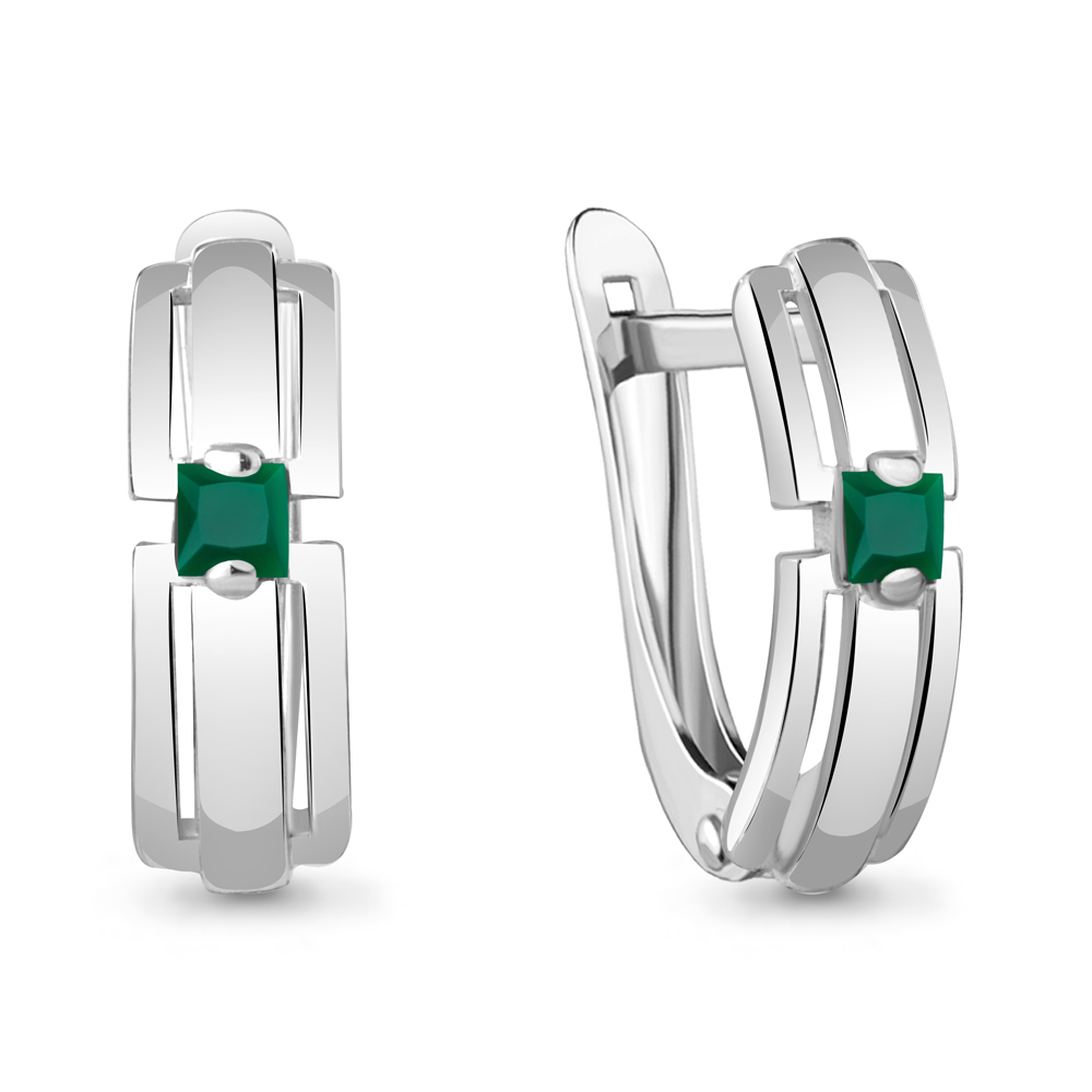 

Серьги из серебра с агатом Aquamarine Aquamarine 4766909_925_р, 4766909_925_р