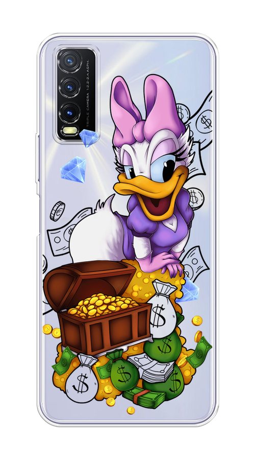 

Чехол на Vivo Y20 "Rich Daisy Duck", Коричневый;белый;фиолетовый, 263650-6