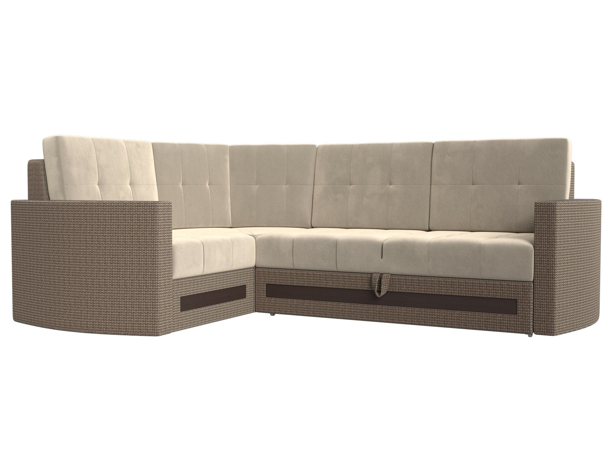 

Угловой диван Лига Диванов Белла левый угол 240х170х90 см, бежевый\корфу 03, Угловой диван Белла левый угол