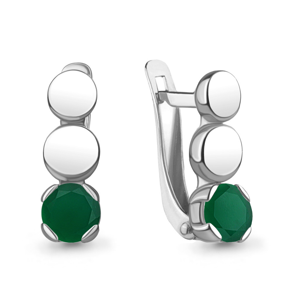 

Серьги из серебра с агатом Aquamarine Aquamarine 4766709_925_р, 4766709_925_р