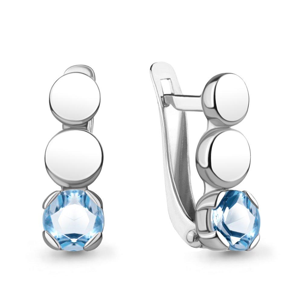 

Серьги из серебра с топазом Aquamarine Aquamarine 4766705_925_р, 4766705_925_р