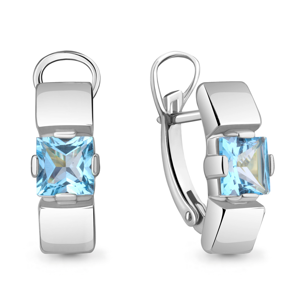 

Серьги из серебра с топазом Aquamarine Aquamarine 4766605_925_р, 4766605_925_р